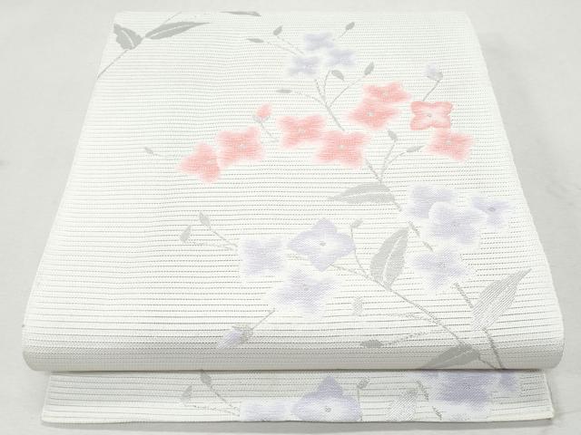 平和屋着物＊夏物 八寸名古屋帯 桔梗 金銀糸 CAAW5576fb