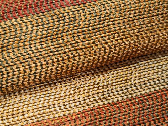 平和屋着物＊夏物 八寸名古屋帯 横段文 金糸 正絹 逸品 CAAW5583fb