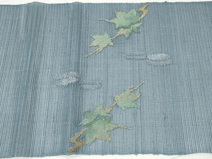 平和屋着物＊夏物 八寸名古屋帯 絽綴れ 枝楓文 正絹 逸品 CAAW5584fb