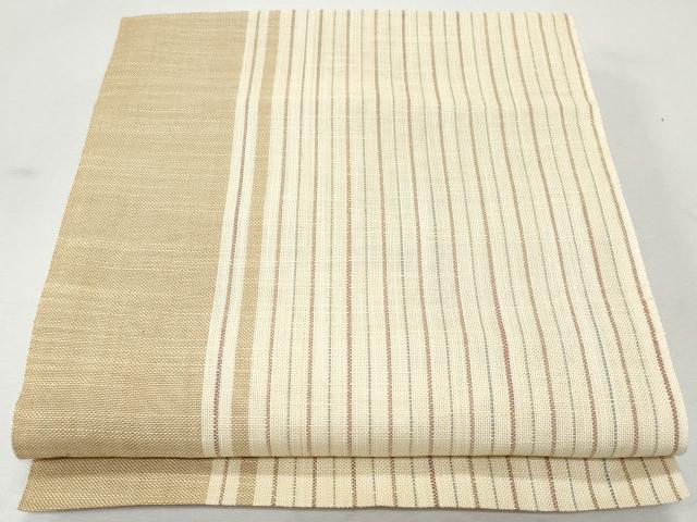 平和屋着物＊夏物 八寸名古屋帯 間道 正絹 逸品 CAAW5588fb