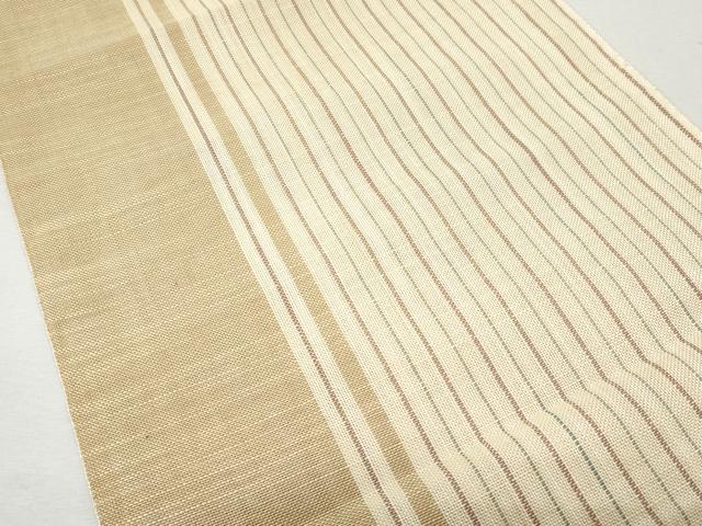 平和屋着物＊夏物 八寸名古屋帯 間道 正絹 逸品 CAAW5588fb