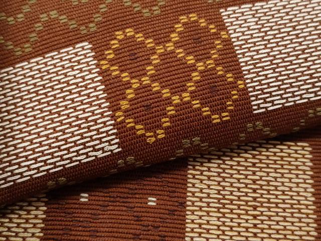 平和屋着物＊夏物 八寸名古屋帯 花織 正絹 逸品 CAAW5595fb