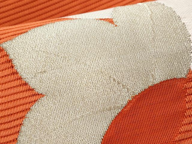 平和屋着物＊夏物　八寸名古屋帯　絽綴れ　桔梗　金銀糸　名古屋仕立て　正絹　逸品　CAAW5597fb