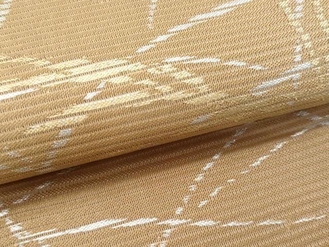 平和屋着物＊夏物 九寸名古屋帯 芝草文 金銀糸 正絹 逸品 CAAW5599fb