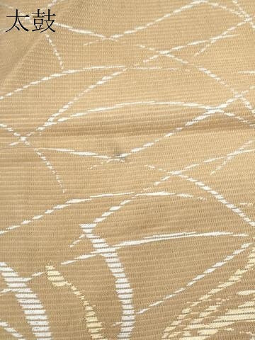 平和屋着物＊夏物 九寸名古屋帯 芝草文 金銀糸 正絹 逸品 CAAW5599fb