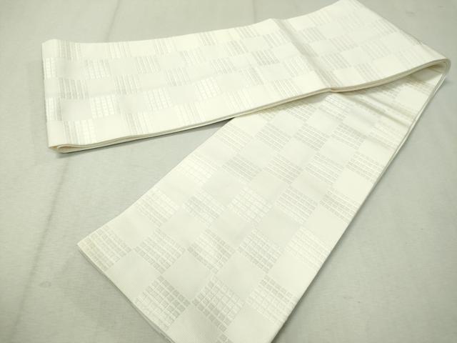 平和屋着物●本場筑前博多織　両面　半幅帯　献上　博多金ラベル　証紙付き　正絹　逸品　CAAW5747vp
