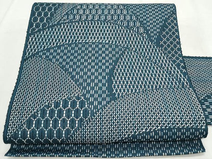 平和屋着物＊夏物　八寸名古屋帯　吉祥文　正絹　逸品　CAAW6580th