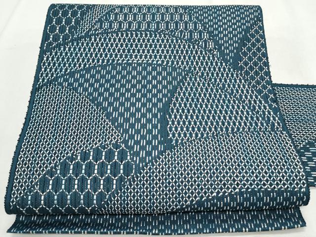 平和屋着物＊夏物　八寸名古屋帯　吉祥文　正絹　逸品　CAAW6580th