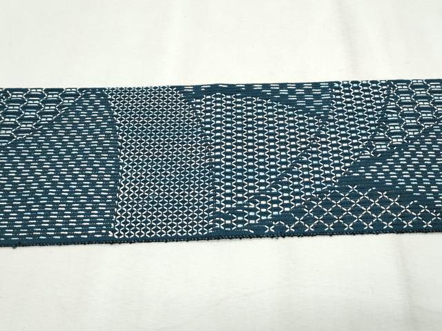 平和屋着物＊夏物　八寸名古屋帯　吉祥文　正絹　逸品　CAAW6580th