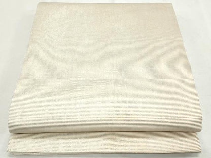 平和屋着物＊夏物 九寸開き名古屋帯 霞文 銀糸 正絹 逸品 CAAW6583th