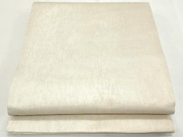 平和屋着物＊夏物 九寸開き名古屋帯 霞文 銀糸 正絹 逸品 CAAW6583th