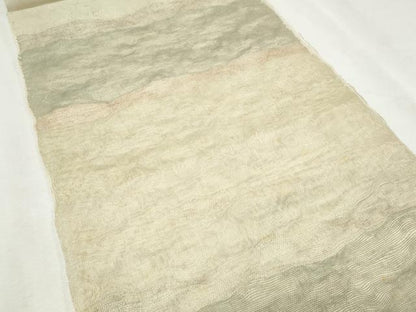 平和屋着物＊夏物　全通柄袋帯　霞文　正絹　逸品　CAAW6667th