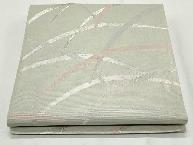 平和屋着物＊夏物　六通柄袋帯　芝草文　金糸　正絹　逸品　CAAW6669th