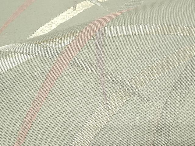 平和屋着物＊夏物　六通柄袋帯　芝草文　金糸　正絹　逸品　CAAW6669th