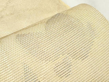平和屋着物＊夏物　六通柄袋帯　芝草花文　金糸　正絹　逸品　CAAW6677th