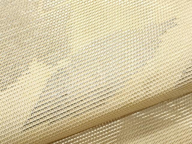 平和屋着物＊夏物　六通柄袋帯　芝草花文　金糸　正絹　逸品　CAAW6677th