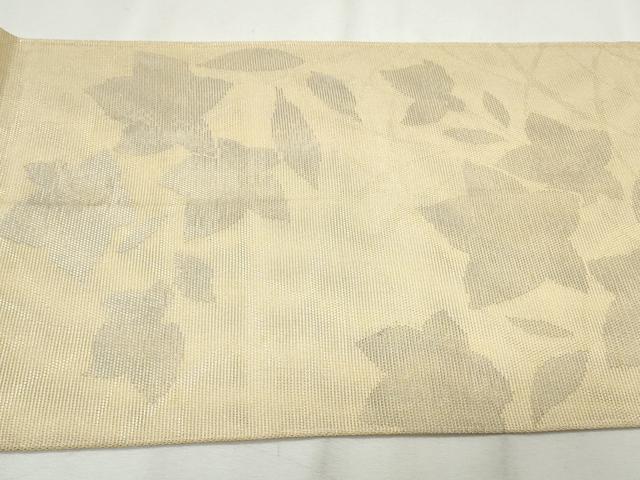 平和屋着物＊夏物　六通柄袋帯　芝草花文　金糸　正絹　逸品　CAAW6677th