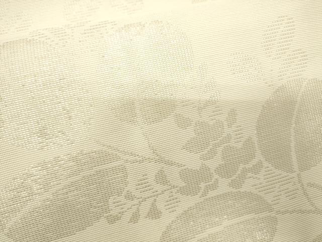 平和屋着物＊夏物　六通柄袋帯　草木文　銀糸　CAAW6804eg