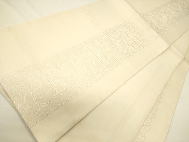 平和屋着物＊夏物 六通柄袋帯 唐草文 銀糸 正絹 逸品 CAAW6824eg