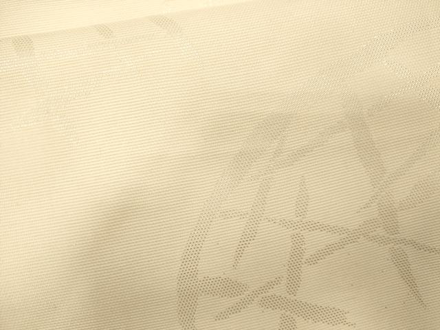 平和屋着物＊夏物　六通柄袋帯　籬文　銀糸　正絹　逸品　CAAW6846eg