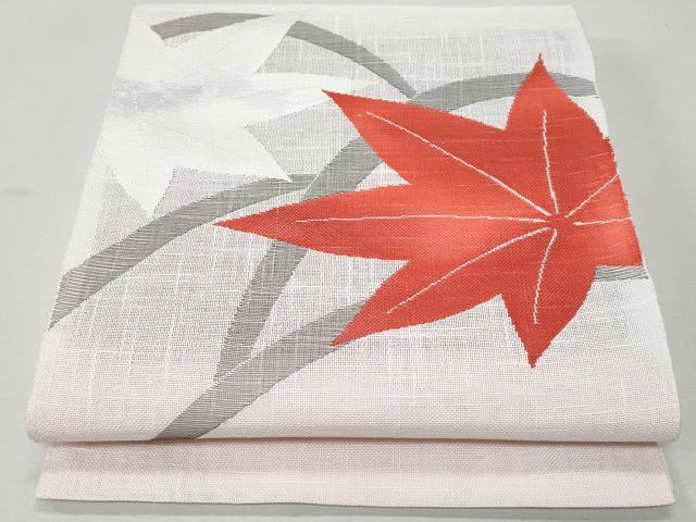 平和屋着物＊夏物 八寸名古屋帯 楓 CAAW6864fb