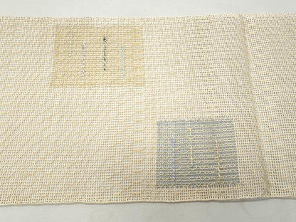 平和屋着物＊夏物 八寸名古屋帯 羅 色紙重ね文 正絹 逸品 CAAW6867fb