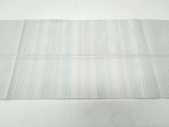 平和屋着物＊夏物 八寸名古屋帯 絽綴れ 横段文 銀糸 正絹 逸品 CAAW6872fb