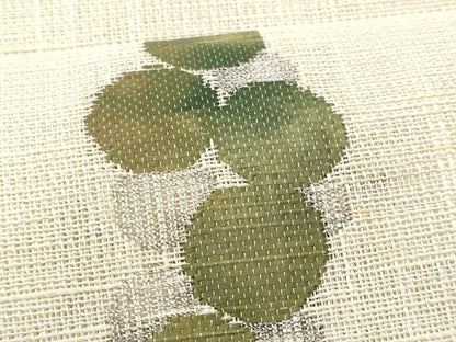 平和屋着物＊夏物 八寸名古屋帯 葡萄 銀糸 CAAW6873fb
