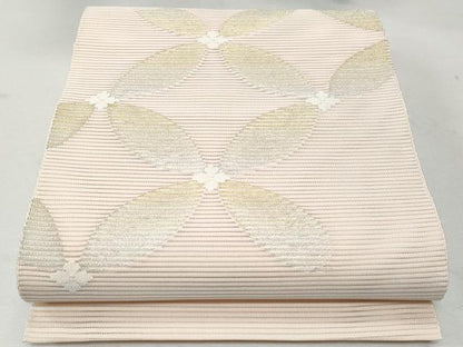 平和屋着物＊夏物　八寸名古屋帯　絽綴れ　七宝文　金銀糸　正絹　逸品　CAAW6875fb