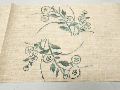 平和屋着物＊夏物 八寸名古屋帯 万寿菊 麻 逸品 CAAW6876fb