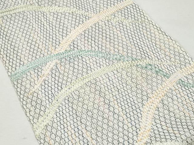 平和屋着物＊夏物 八寸名古屋帯 芝草文 正絹 逸品 CAAW6879fb