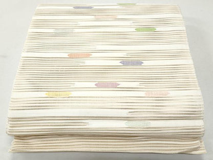 平和屋着物＊夏物　八寸名古屋帯　絽綴れ　吉祥文　正絹　逸品　CAAW6883fb