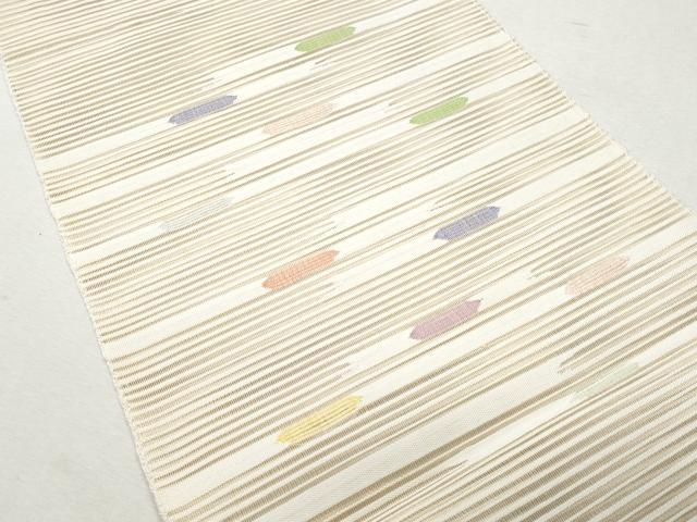 平和屋着物＊夏物　八寸名古屋帯　絽綴れ　吉祥文　正絹　逸品　CAAW6883fb