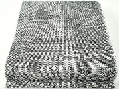平和屋着物＊夏物 八寸名古屋帯 幾何学文 正絹 逸品 CAAW6885fb