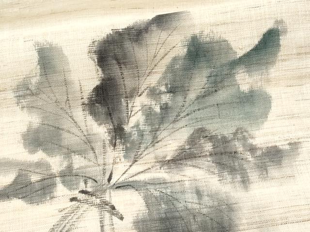 平和屋着物＊夏物 九寸名古屋帯 手描き 成り物 麻 逸品 CAAW6896fb