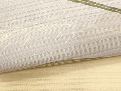 平和屋着物＊夏物 九寸名古屋帯 変わり絽 雪輪枝葉文 正絹 逸品 CAAW6897fb