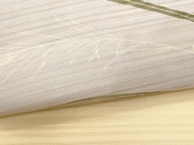 平和屋着物＊夏物 九寸名古屋帯 変わり絽 雪輪枝葉文 正絹 逸品 CAAW6897fb