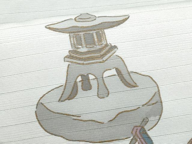 平和屋着物＊夏物 九寸名古屋帯 童子 金彩 正絹 逸品 CAAW6905fb