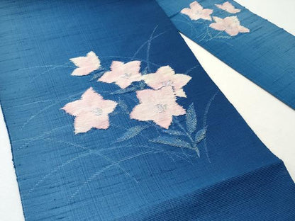 平和屋着物＊夏物 八寸名古屋帯 桔梗 CAAW6912fb