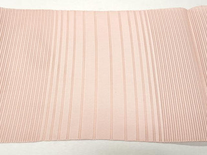 平和屋着物＊夏物 八寸名古屋帯 絽綴れ 横段文 珊瑚色 正絹 逸品 CAAW6914fb