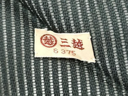 平和屋着物＊夏物 九寸名古屋帯 刺繍 舞蝶文 黒地 三越扱い 正絹 逸品 CAAW6915fb