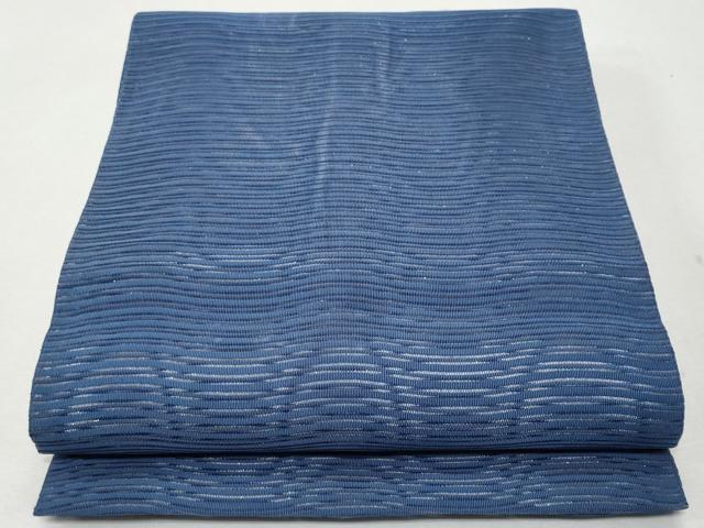 平和屋着物＊夏物 八寸名古屋帯 絽綴れ よろけ縞 正絹 逸品 CAAW6920fb