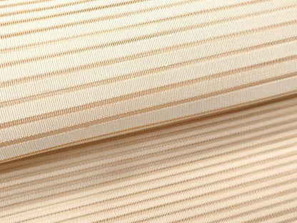 平和屋着物＊夏物 八寸名古屋帯 絽綴れ よろけ縞 雄黄色 正絹 逸品 CAAW6925fb