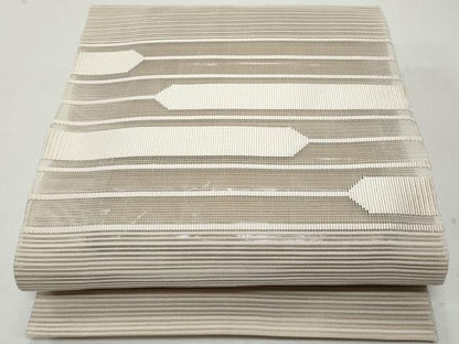 平和屋着物＊夏物 八寸名古屋帯 絽綴れ 横段文 正絹 逸品 CAAW6926fb