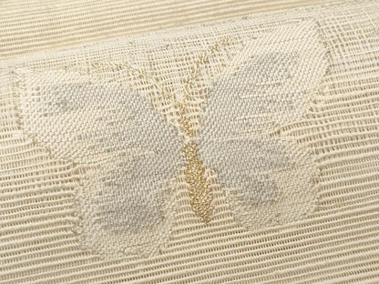 平和屋着物＊夏物 八寸名古屋帯 舞蝶文 金銀糸 正絹 逸品 CAAW6929fb