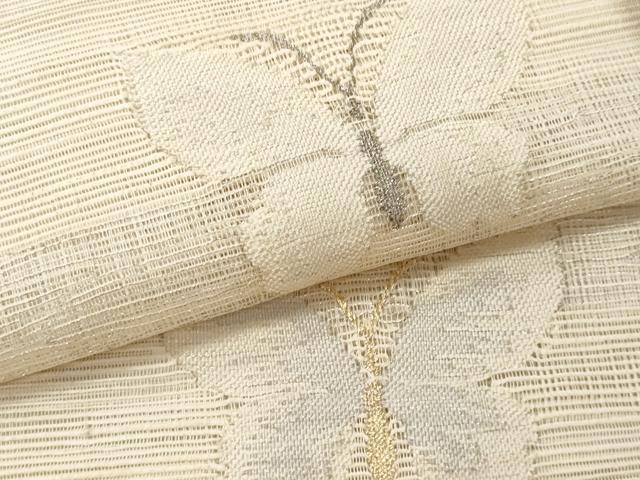 平和屋着物＊夏物 八寸名古屋帯 舞蝶文 金銀糸 正絹 逸品 CAAW6929fb