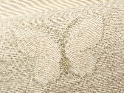 平和屋着物＊夏物 八寸名古屋帯 舞蝶文 金銀糸 正絹 逸品 CAAW6929fb