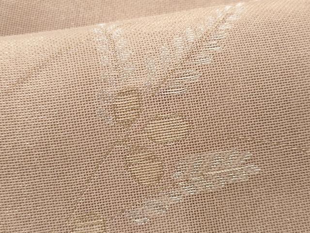 平和屋着物＊夏物 六通柄袋帯 枝葉文 金銀糸 正絹 逸品 CAAW6931fb