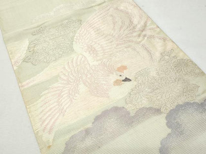 平和屋着物＊夏物 アンティーク 大正ロマン 丸帯 鳳凰 正絹 逸品 CAAW6933fb