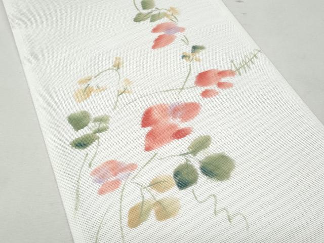 平和屋着物＊夏物 太鼓柄京袋帯 枝花文 CAAW6936fb